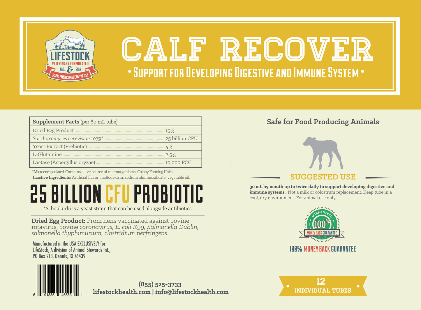 Calf Recover Paste (12 Count Box)